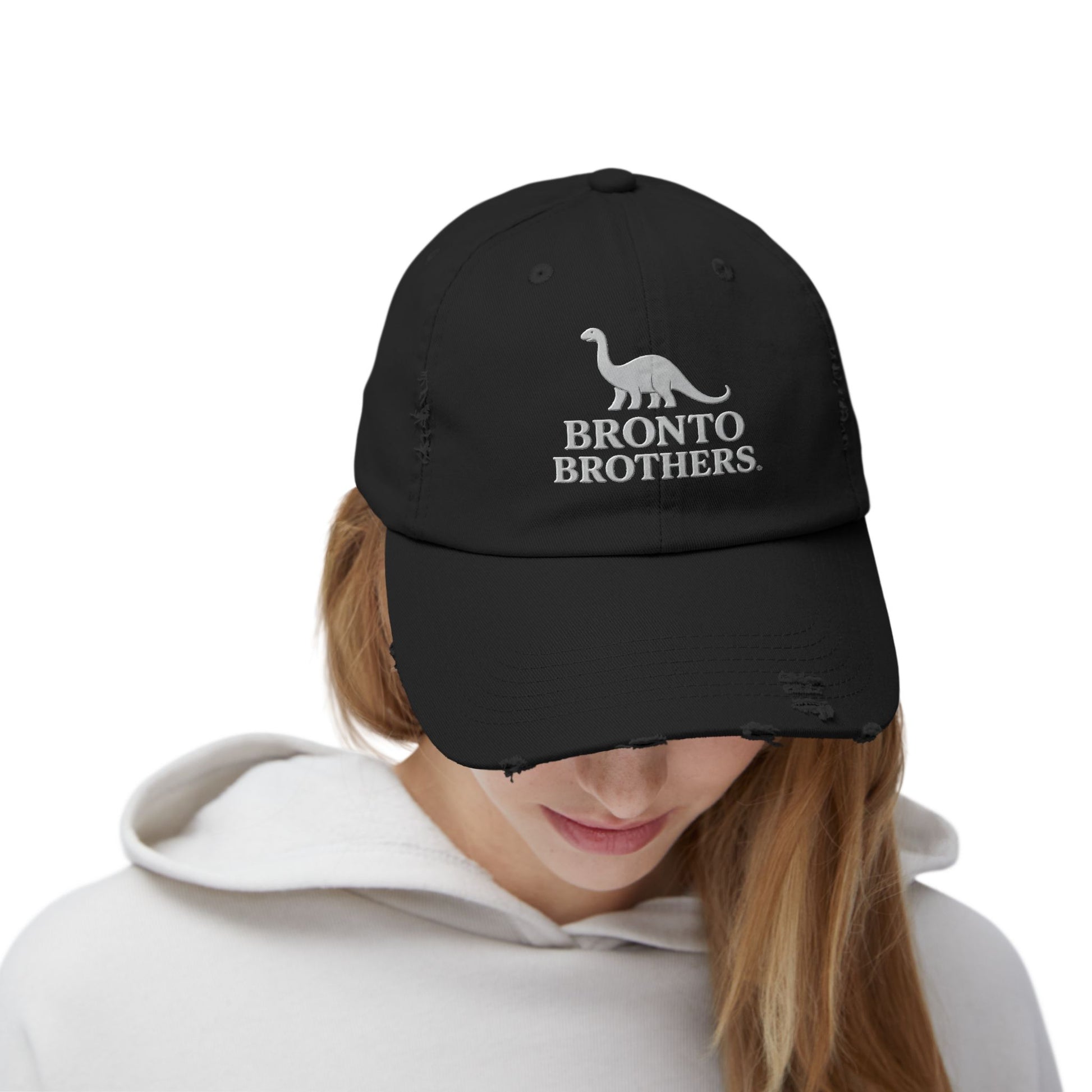 Fun Dinosaur Baseball Hat, Bronto Brothers Graphic Cap, Trendy Dad Hat for Outdoor Adventures, Gift for Dino Lovers