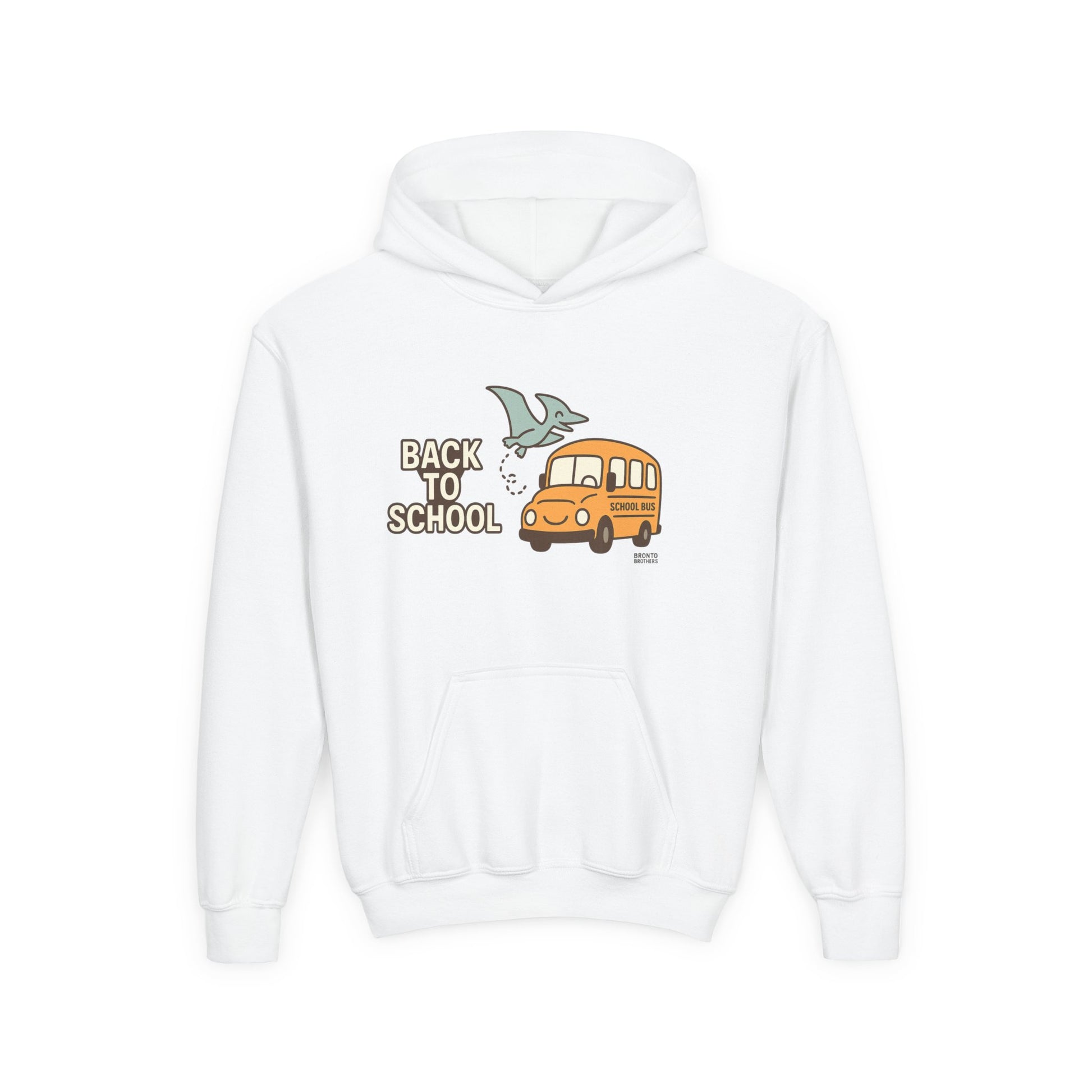 Youth Hooded Sweatshirt - Fun Designs for Back to School, Cozy Casual Wear, Gift for Kids, Dinosaur Tour Theme, School Spirit Apparel