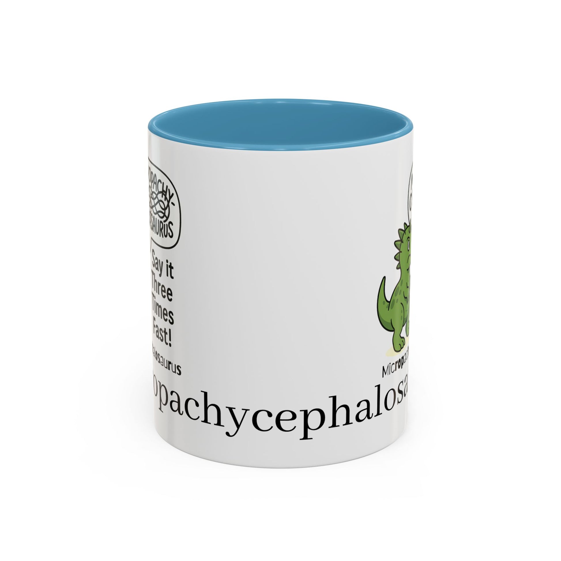Micro Pachycephalosaurus Coffee Mug | Fun Dinosaur Drinkware, Unique Gift, Quirky Office Cup, Geeky Decor, Educational Mug