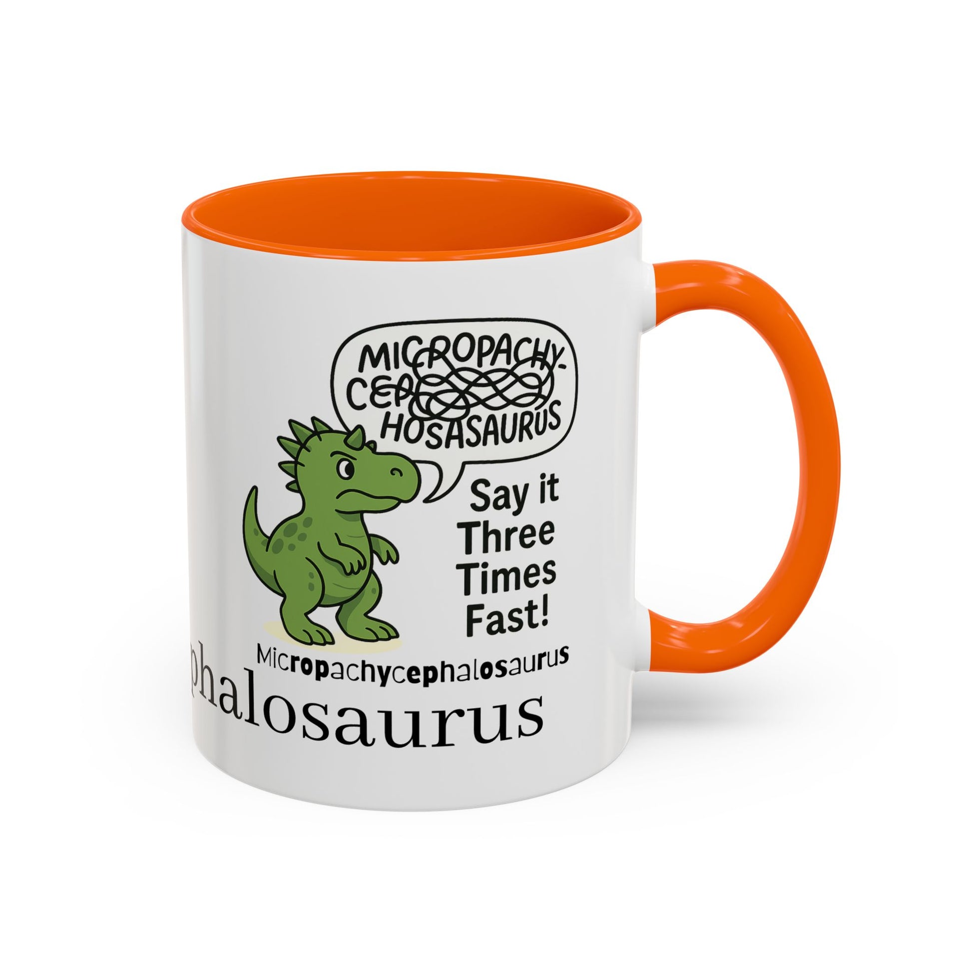Micro Pachycephalosaurus Coffee Mug | Fun Dinosaur Drinkware, Unique Gift, Quirky Office Cup, Geeky Decor, Educational Mug
