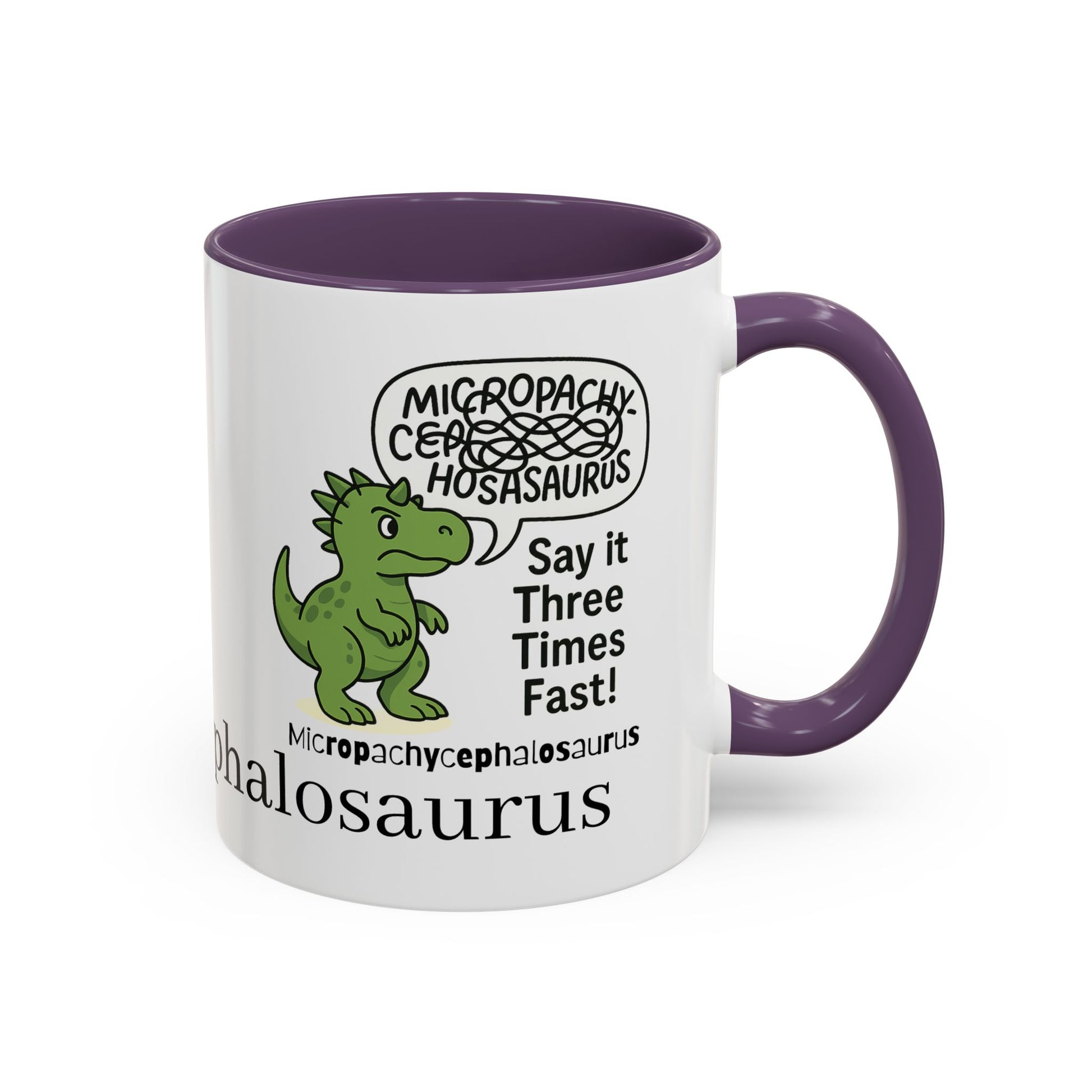 Micro Pachycephalosaurus Coffee Mug | Fun Dinosaur Drinkware, Unique Gift, Quirky Office Cup, Geeky Decor, Educational Mug
