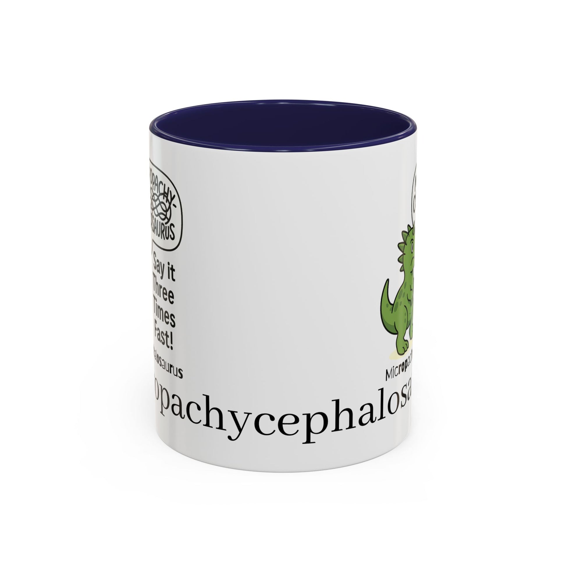 Micro Pachycephalosaurus Coffee Mug | Fun Dinosaur Drinkware, Unique Gift, Quirky Office Cup, Geeky Decor, Educational Mug