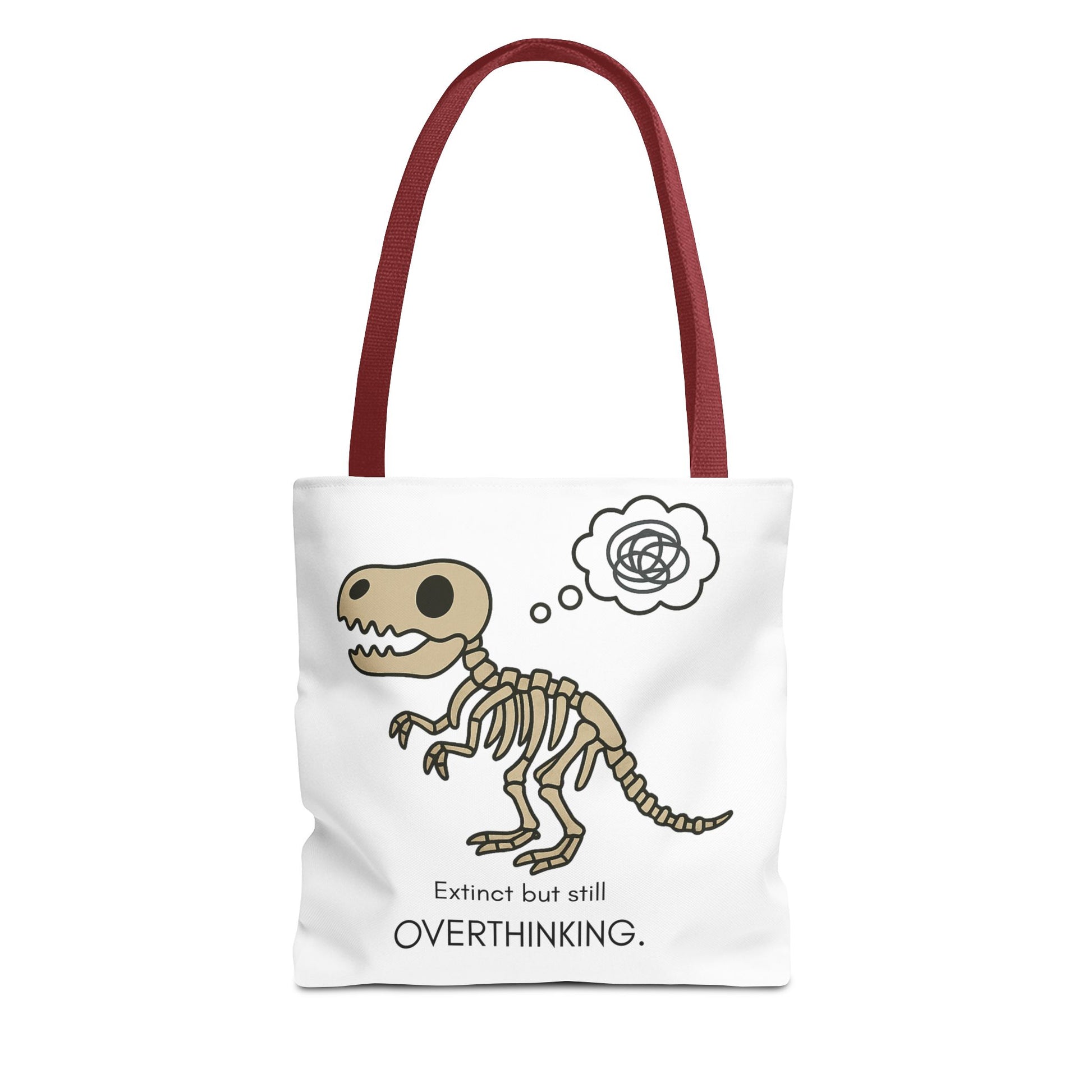 Dinosaur Tote Bag - Extinct but still OVERTHINKING, Funny Tote, Gift for Students, Eco-Friendly Carryall, Unique Shopper Bag, Cute Bag [...]