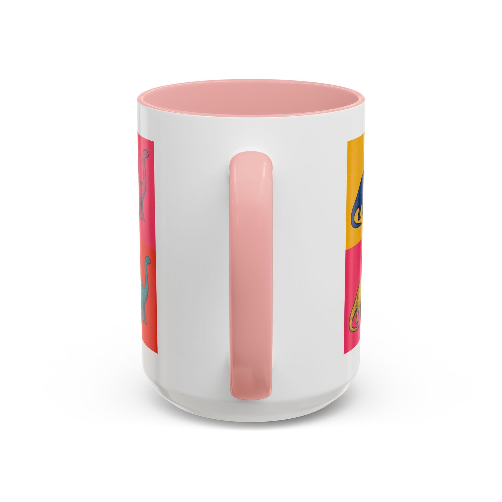 Colorful Dinosaur Accent Coffee Mug - Fun Gift for Dino Lovers, Cute Drinkware for Birthdays, Unique Home Decor, Dinosaur Themed