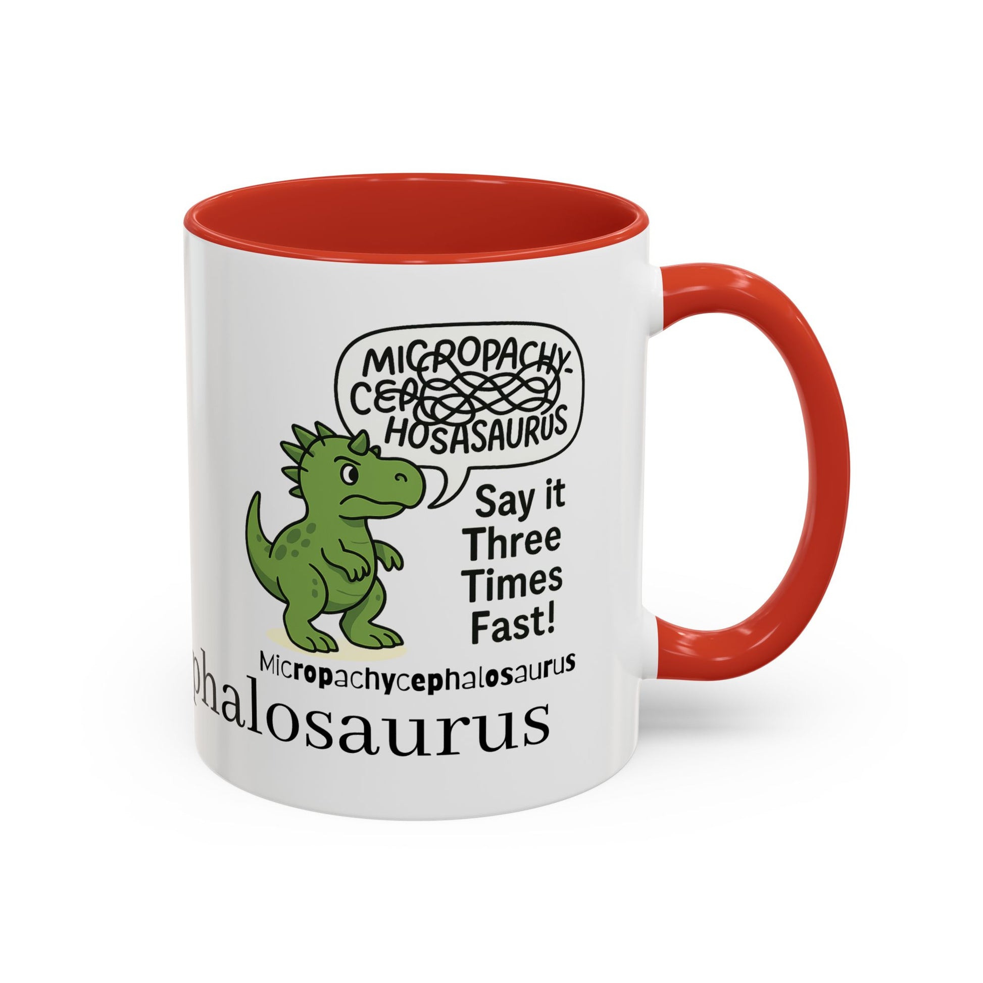 Micro Pachycephalosaurus Coffee Mug | Fun Dinosaur Drinkware, Unique Gift, Quirky Office Cup, Geeky Decor, Educational Mug
