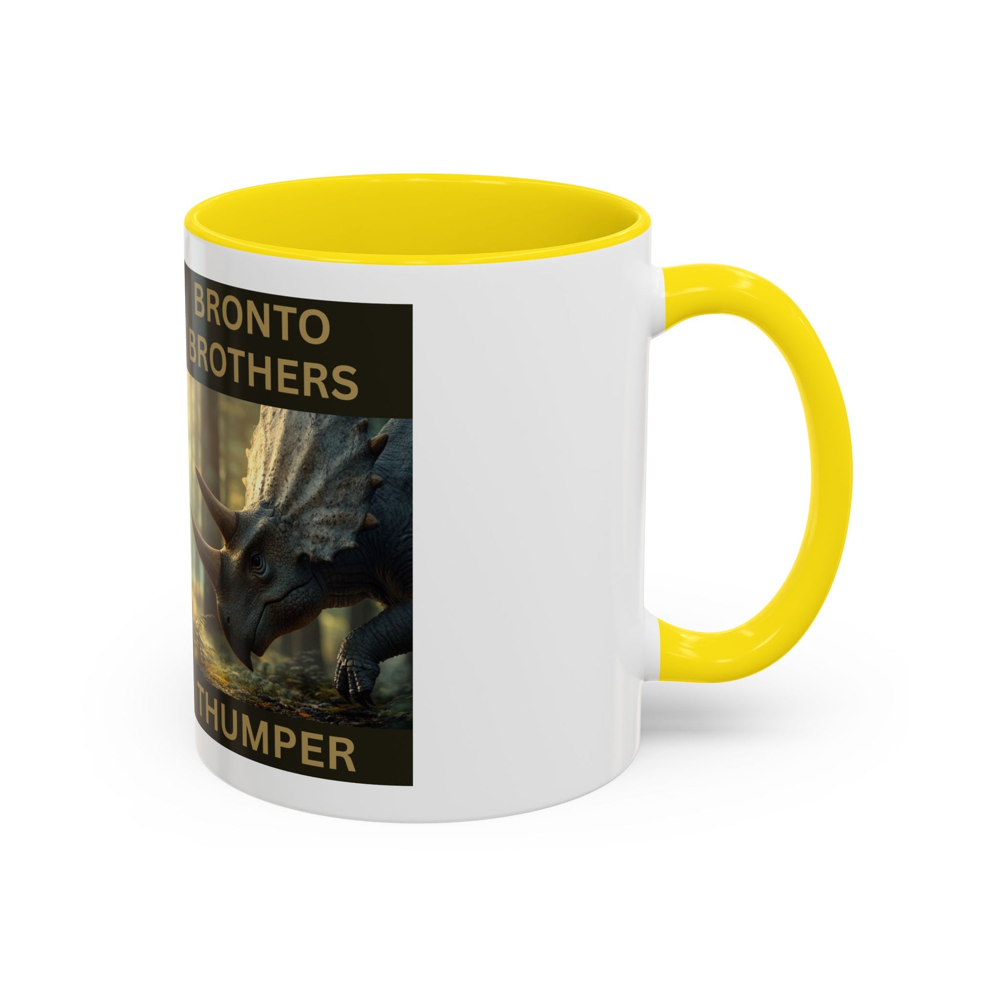 Thumper the Drummer Bronto Brothers Collector Dinosaur Mug