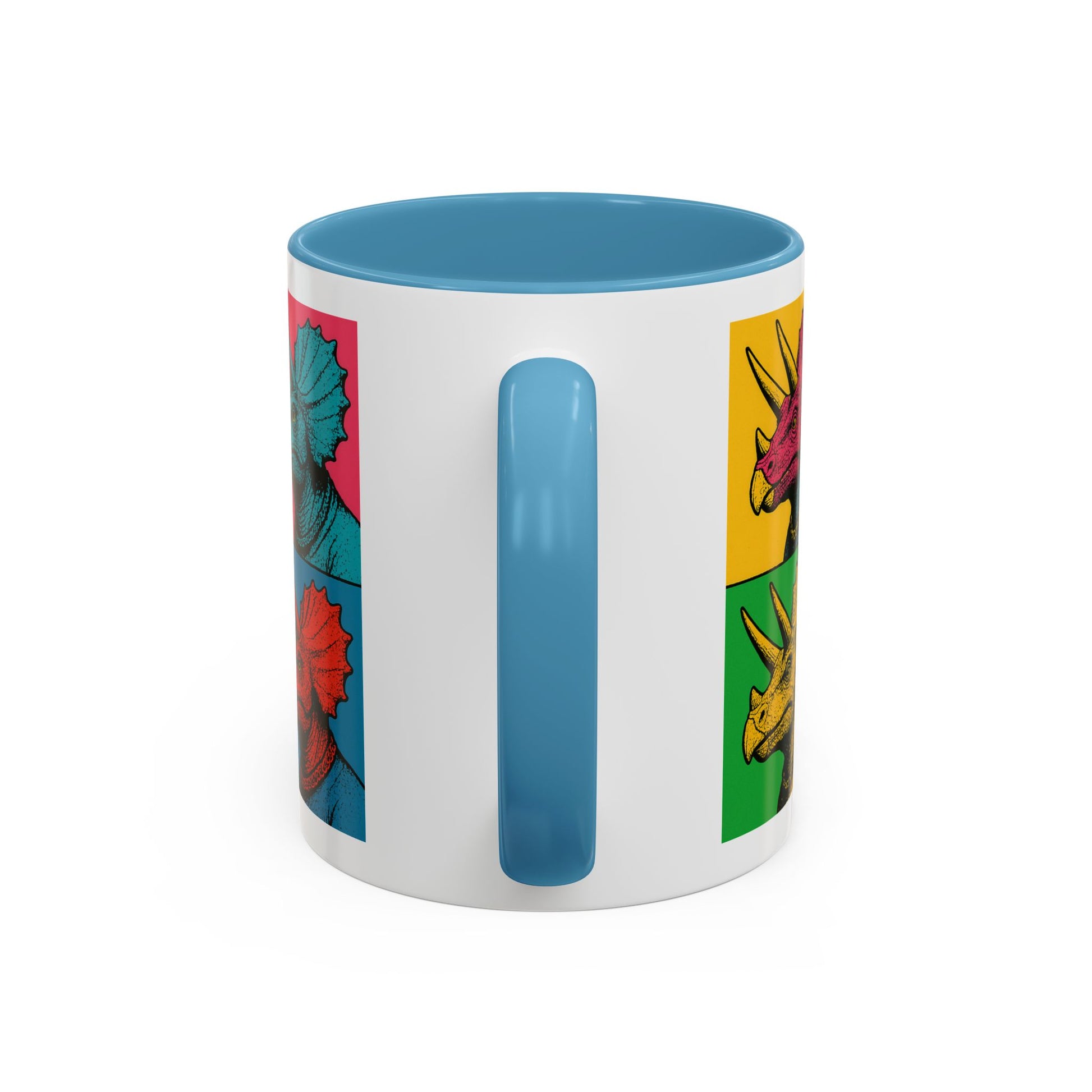 Colorful Triceratops Accent Coffee Mug - Funky Dinosaur Mug, Gift for Dino Lovers, Pop Art Coffee Cup, Holiday or Birthday Gift, Cute [...]