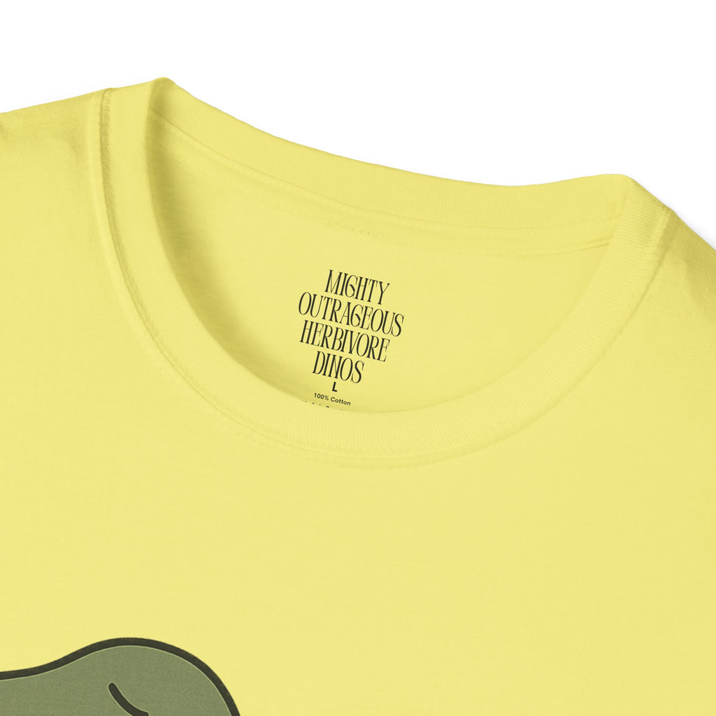 Funny Dinosaur T-Shirt, Cute Gift for Dino Lovers, Tiny Arms Big Emotions Tee, Unisex Softstyle Tee, Quirky Fashion, Humor Shirt