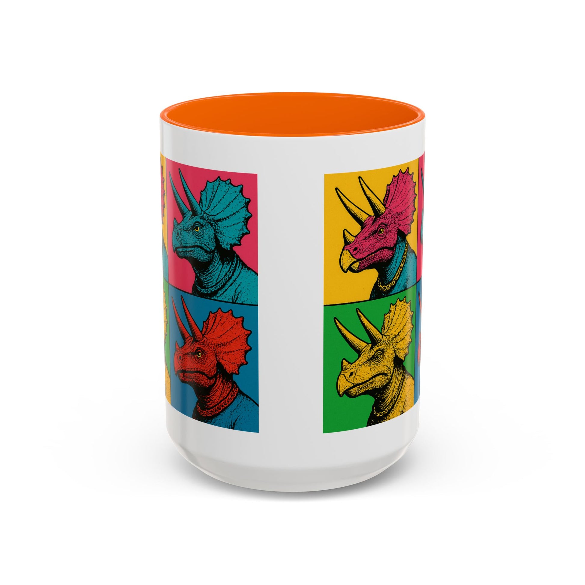 Colorful Triceratops Accent Coffee Mug - Funky Dinosaur Mug, Gift for Dino Lovers, Pop Art Coffee Cup, Holiday or Birthday Gift, Cute [...]