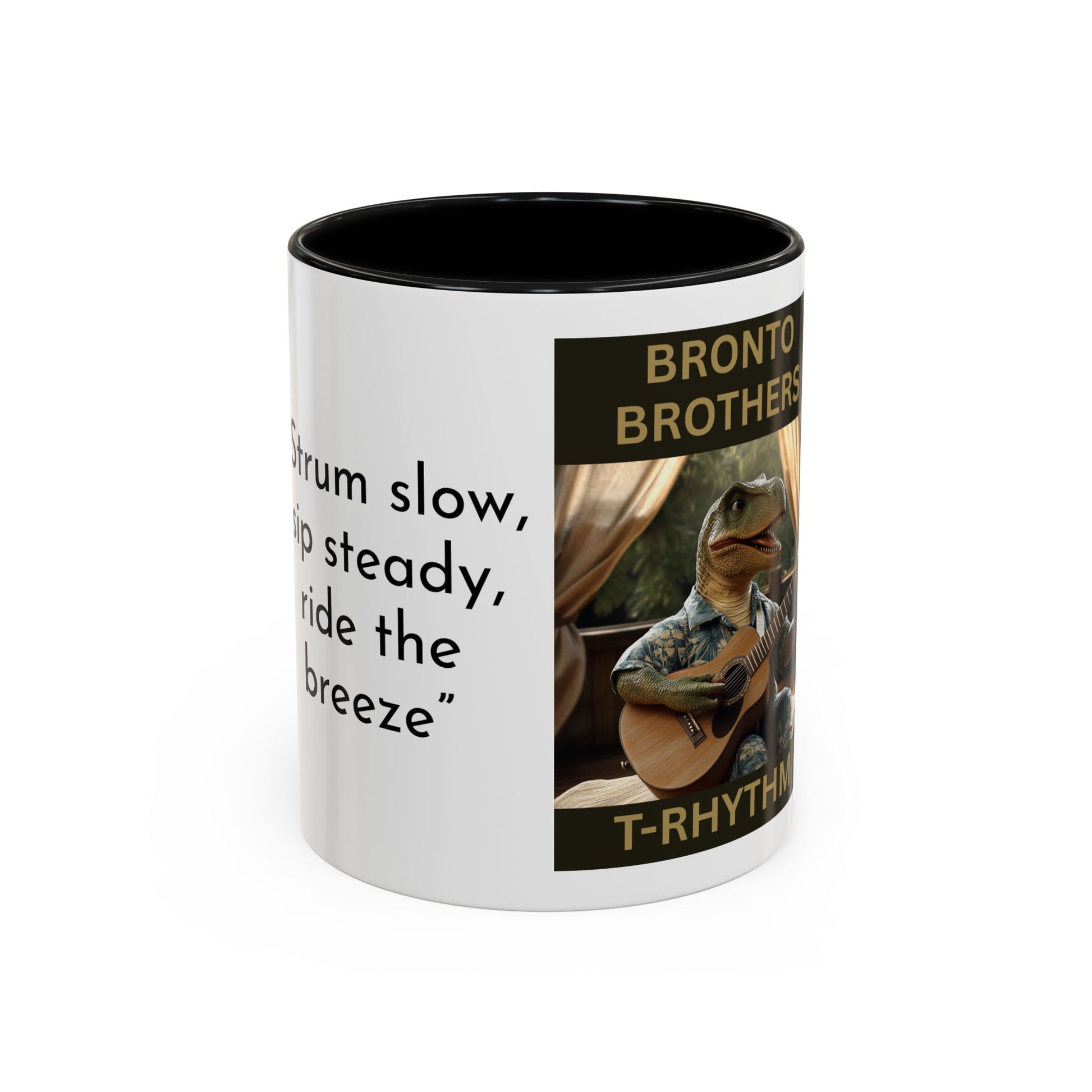 T-Rhythm Collector Dinosaur Coffee Mug - Fun Dino Design for Music Lovers