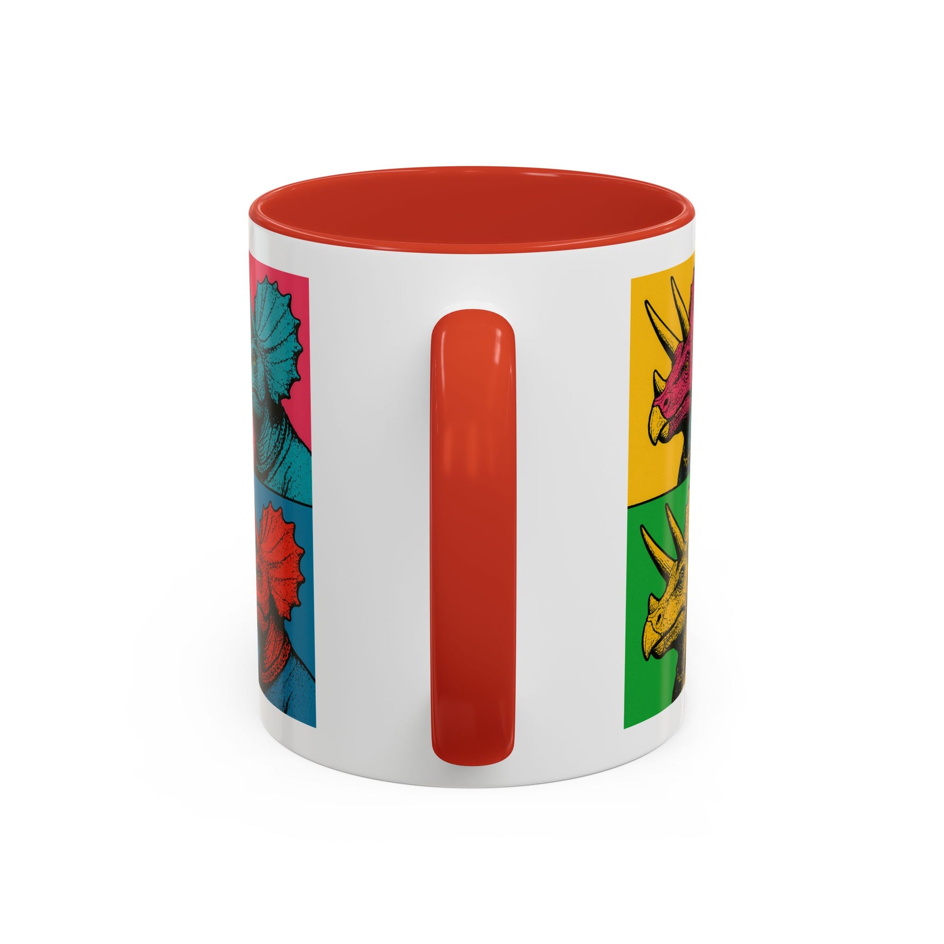 Colorful Triceratops Accent Coffee Mug - Funky Dinosaur Mug, Gift for Dino Lovers, Pop Art Coffee Cup, Holiday or Birthday Gift, Cute [...]