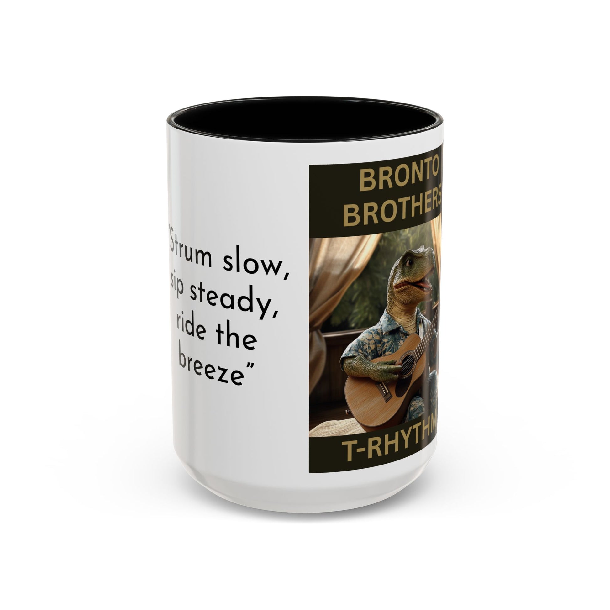 T-Rhythm Collector Dinosaur Coffee Mug - Fun Dino Design for Music Lovers