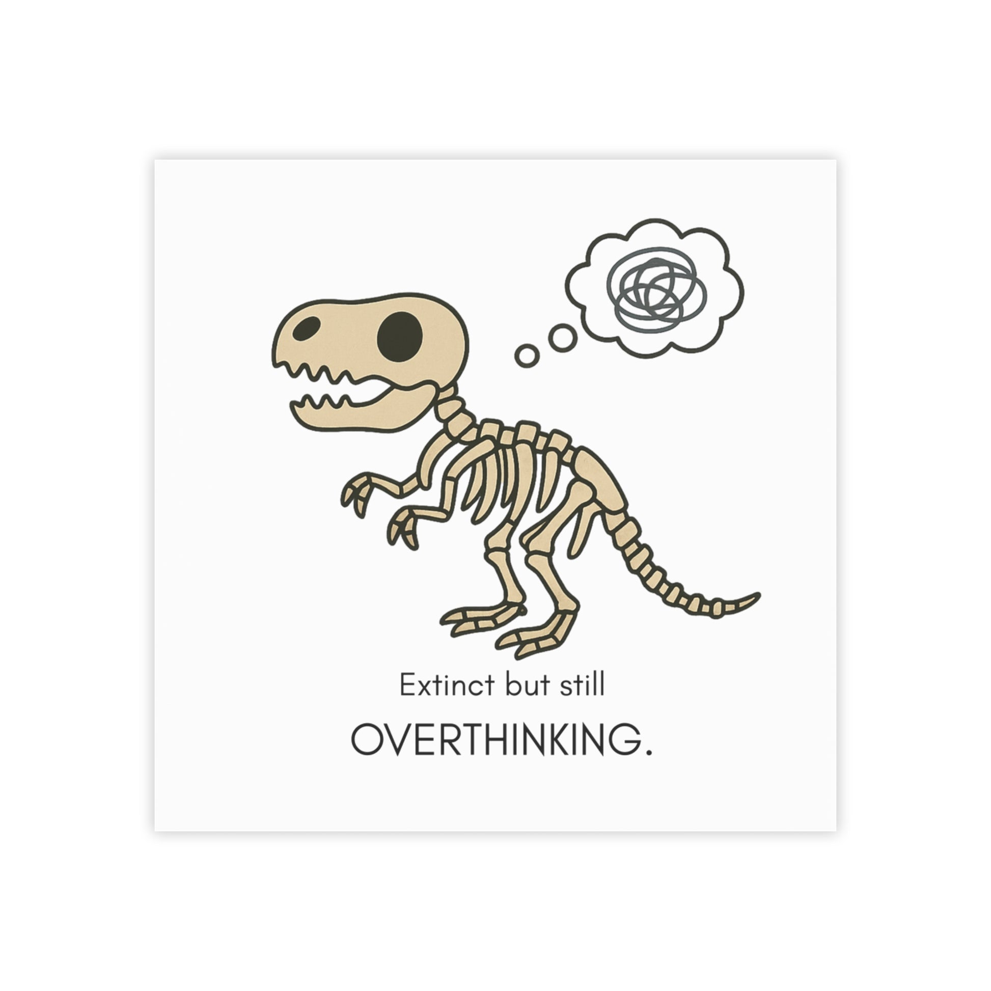 Dino-Themed Note Pads for Overthinkers, Cute Stationery for Kids and Adults, Fun Gifts, Office Supplies, Unique Journals