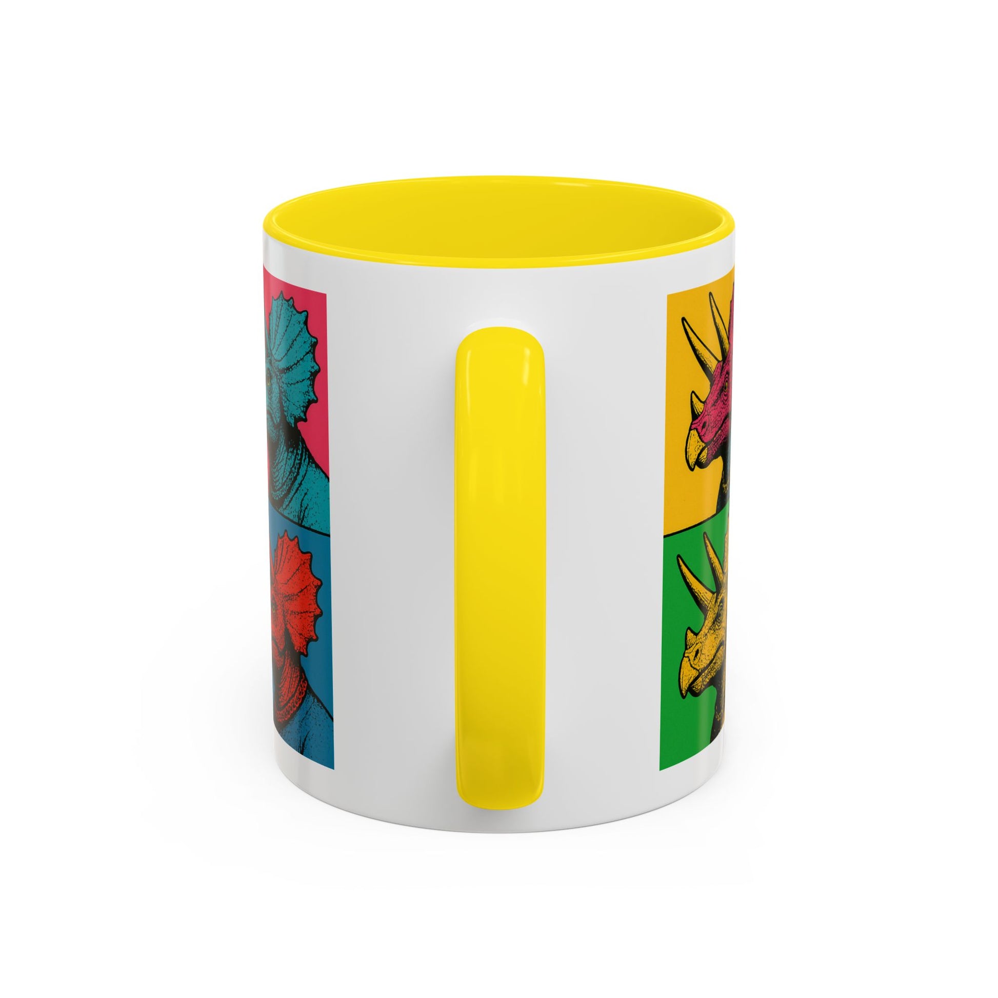 Colorful Triceratops Accent Coffee Mug - Funky Dinosaur Mug, Gift for Dino Lovers, Pop Art Coffee Cup, Holiday or Birthday Gift, Cute [...]