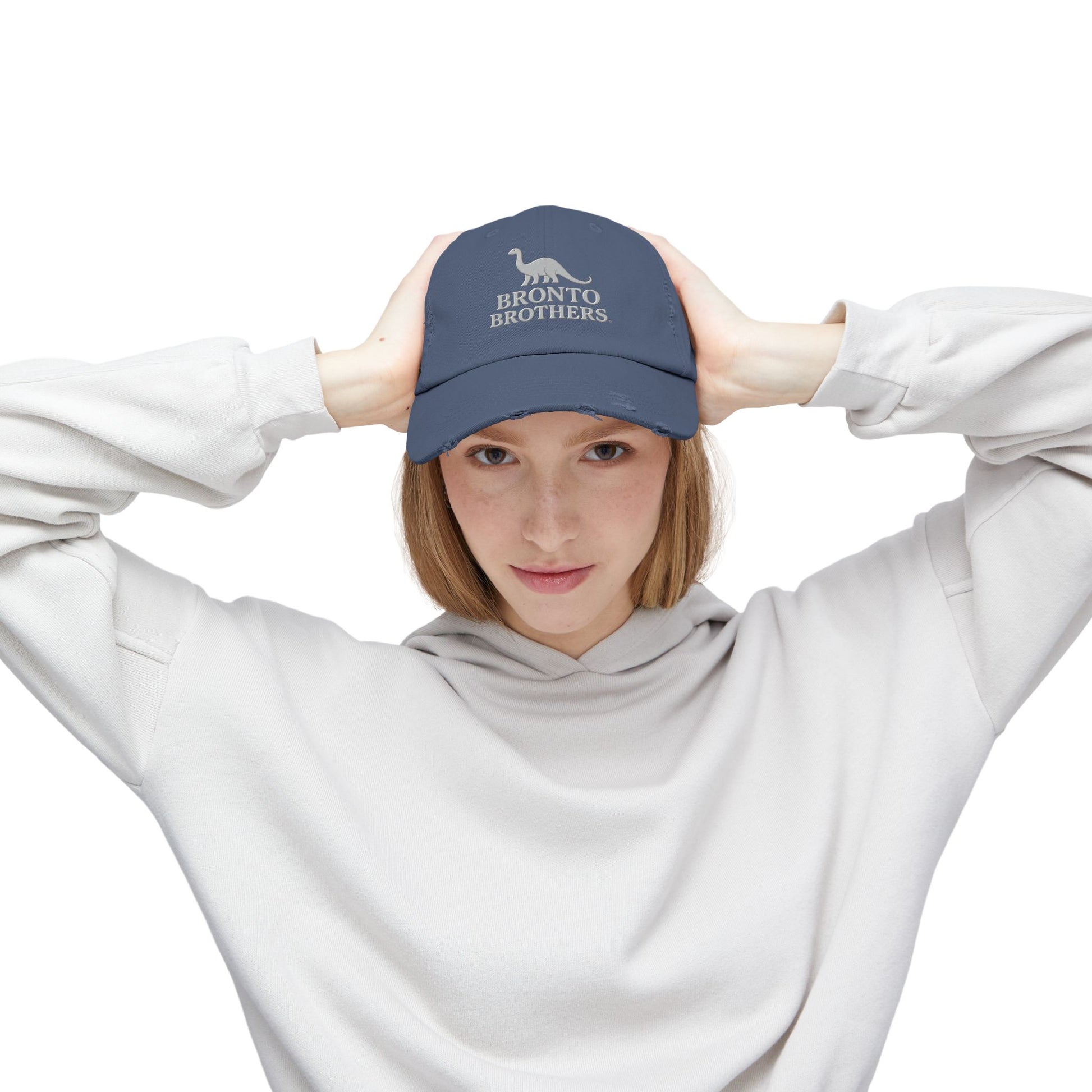 Fun Dinosaur Baseball Hat, Bronto Brothers Graphic Cap, Trendy Dad Hat for Outdoor Adventures, Gift for Dino Lovers