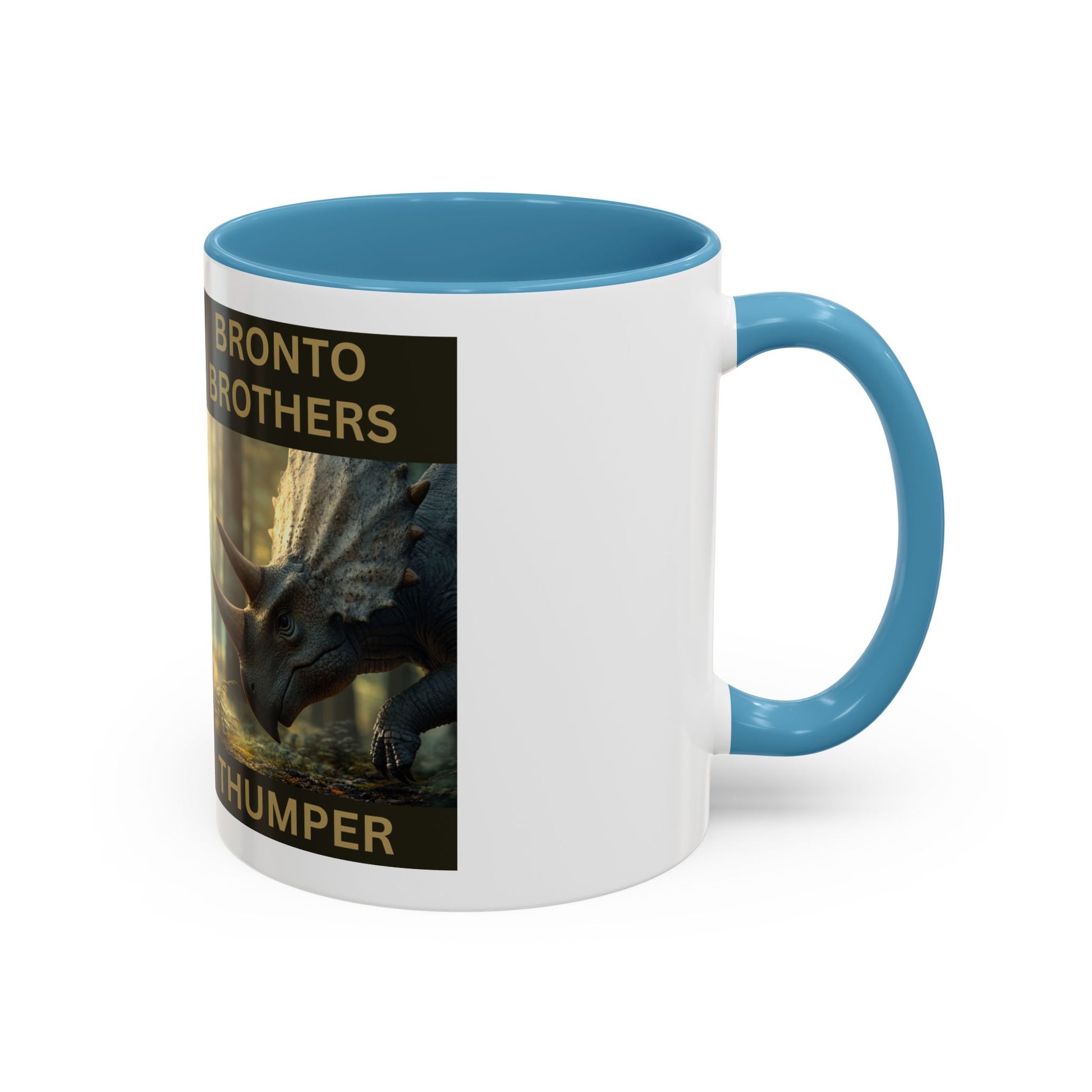 Thumper the Drummer Bronto Brothers Collector Dinosaur Mug