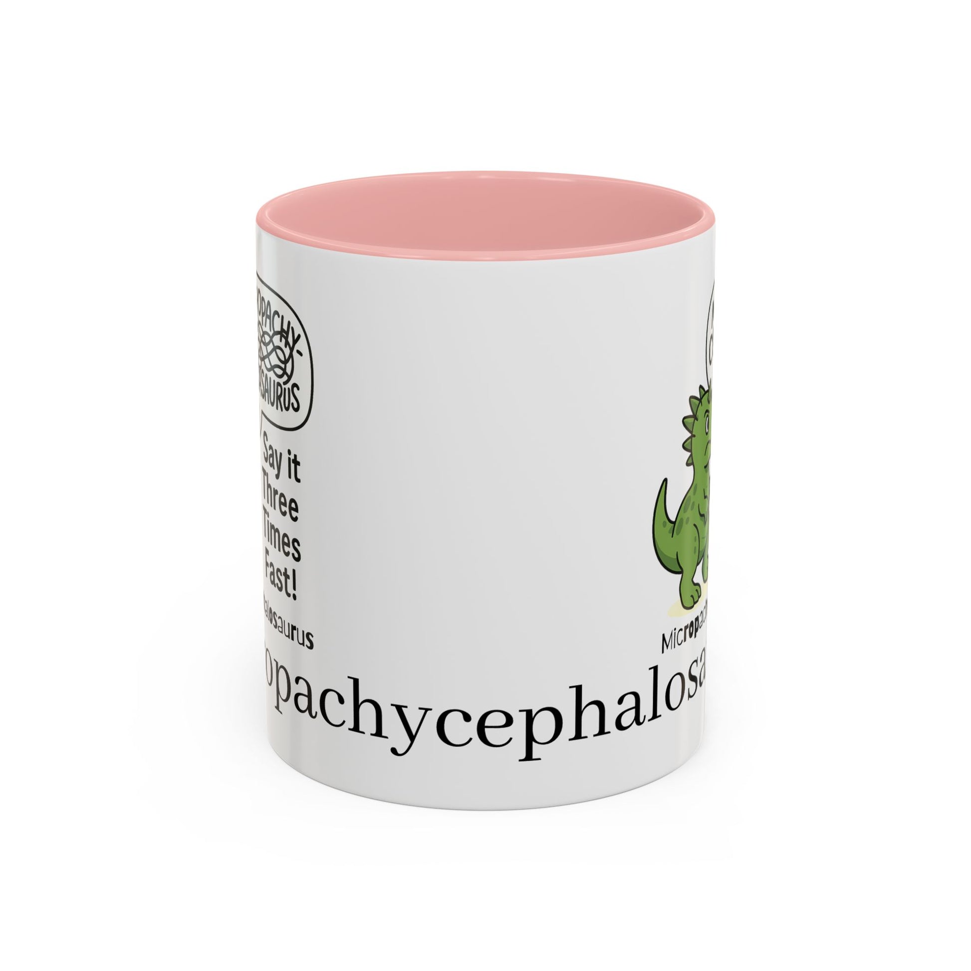 Micro Pachycephalosaurus Coffee Mug | Fun Dinosaur Drinkware, Unique Gift, Quirky Office Cup, Geeky Decor, Educational Mug