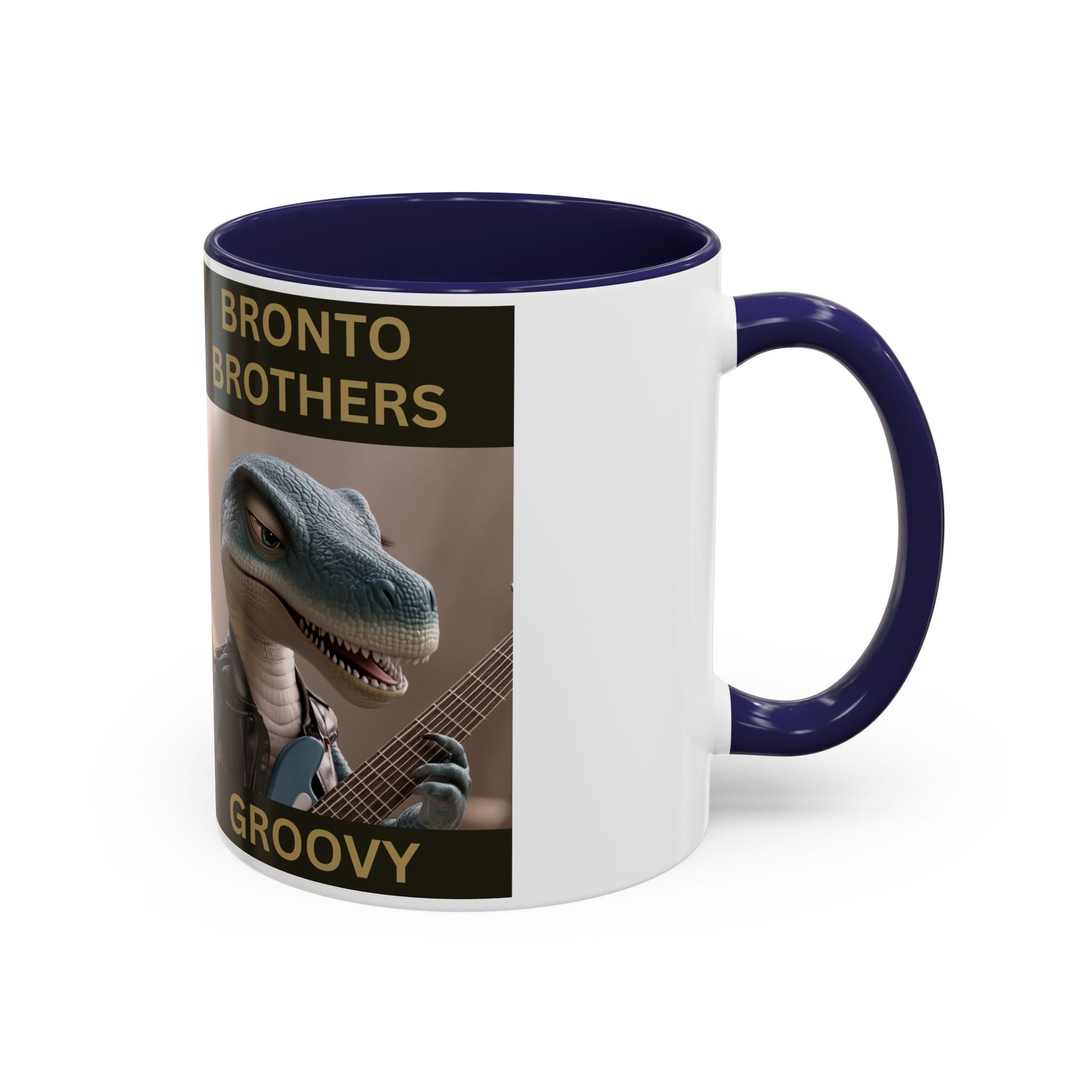 Groovy Groove Bronto Brothers Collector Dinosaur Coffee Mug for Music Lovers