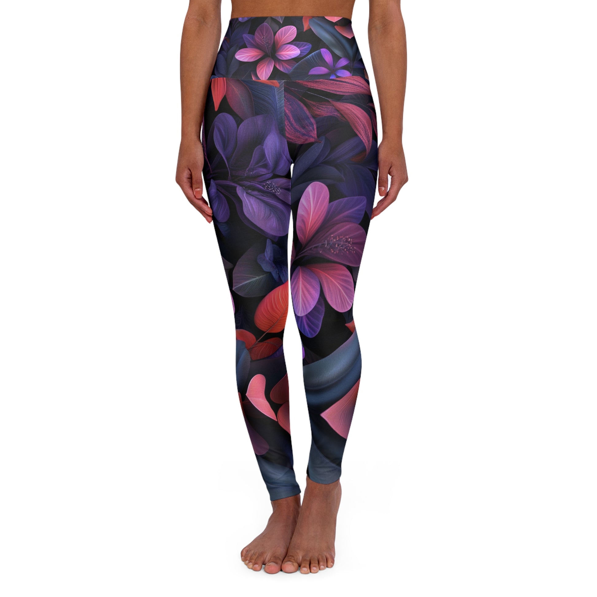 High Waisted Yoga Leggings (AOP)