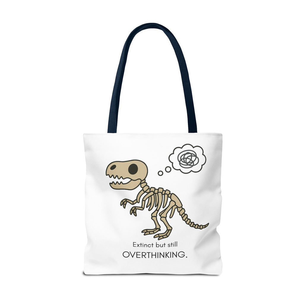 Dinosaur Tote Bag - Extinct but still OVERTHINKING, Funny Tote, Gift for Students, Eco-Friendly Carryall, Unique Shopper Bag, Cute Bag [...]