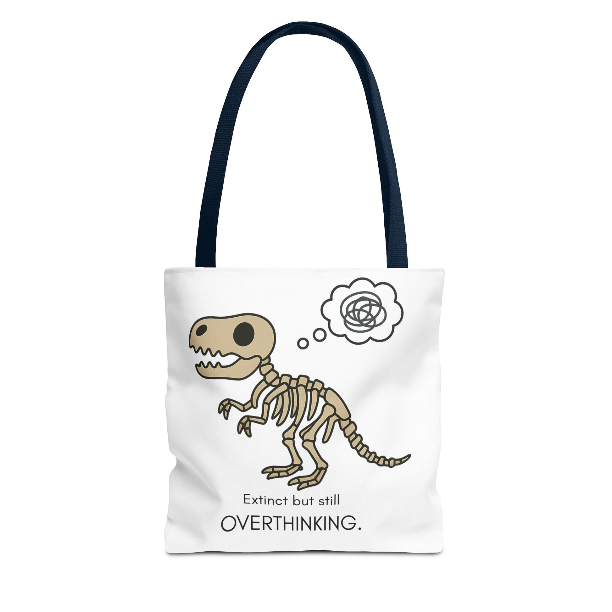 Dinosaur Tote Bag - Extinct but still OVERTHINKING, Funny Tote, Gift for Students, Eco-Friendly Carryall, Unique Shopper Bag, Cute Bag [...]
