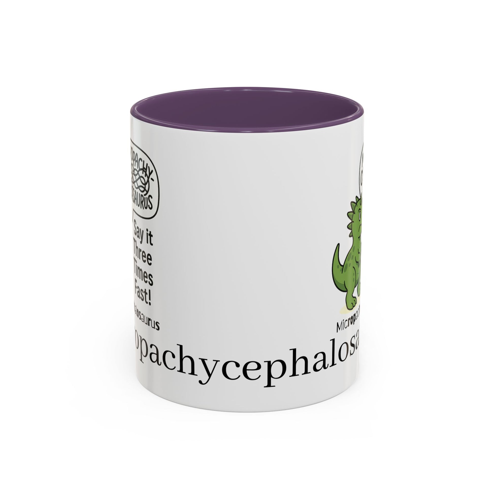 Micro Pachycephalosaurus Coffee Mug | Fun Dinosaur Drinkware, Unique Gift, Quirky Office Cup, Geeky Decor, Educational Mug