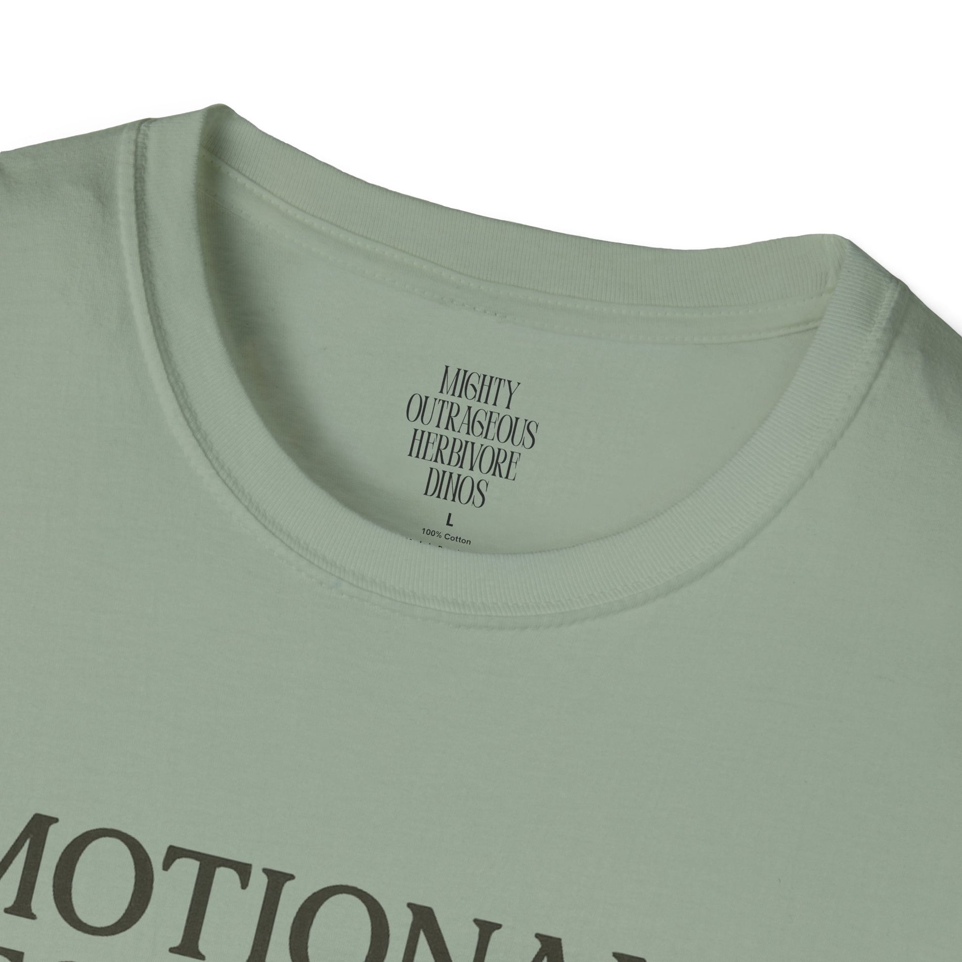 Emotionally Fossilized T-Shirt, Funny Gift, Humor Tee, Unisex Shirt, Couch Potato, Cretaceous Humor, Relaxation Wear