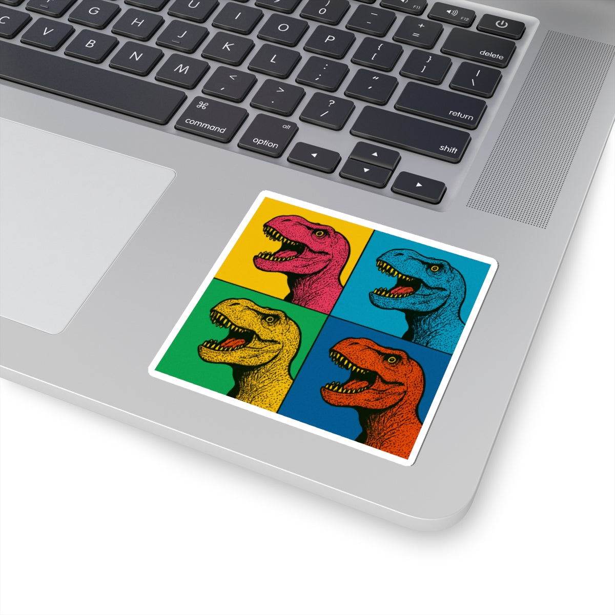 Colorful Dinosaur Kiss-Cut Stickers, Fun Vinyl Decals for Kids, T-Rex Art, Laptop Stickers, Dinosaur Lovers, Birthday Party Decor