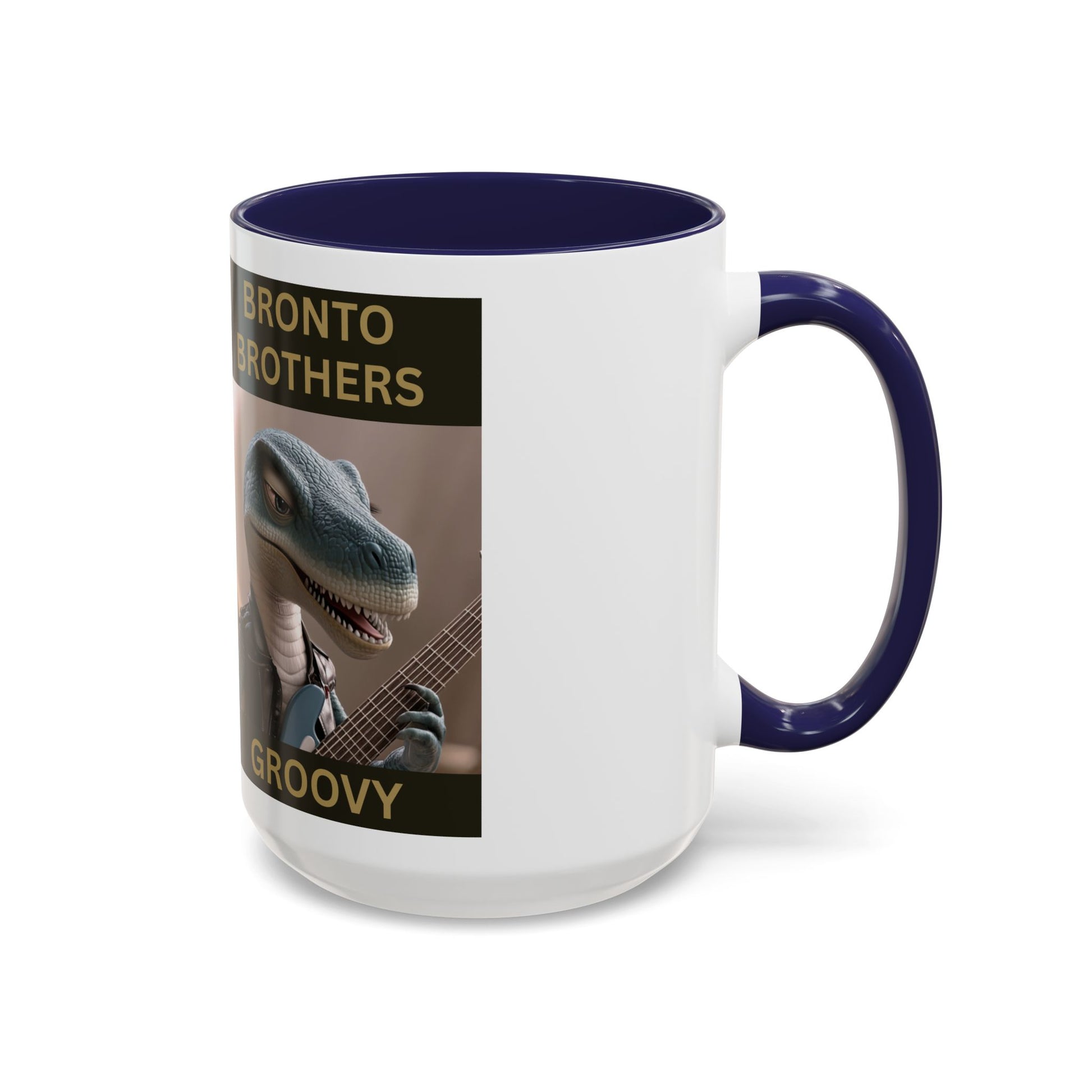 Groovy Groove Bronto Brothers Collector Dinosaur Coffee Mug for Music Lovers