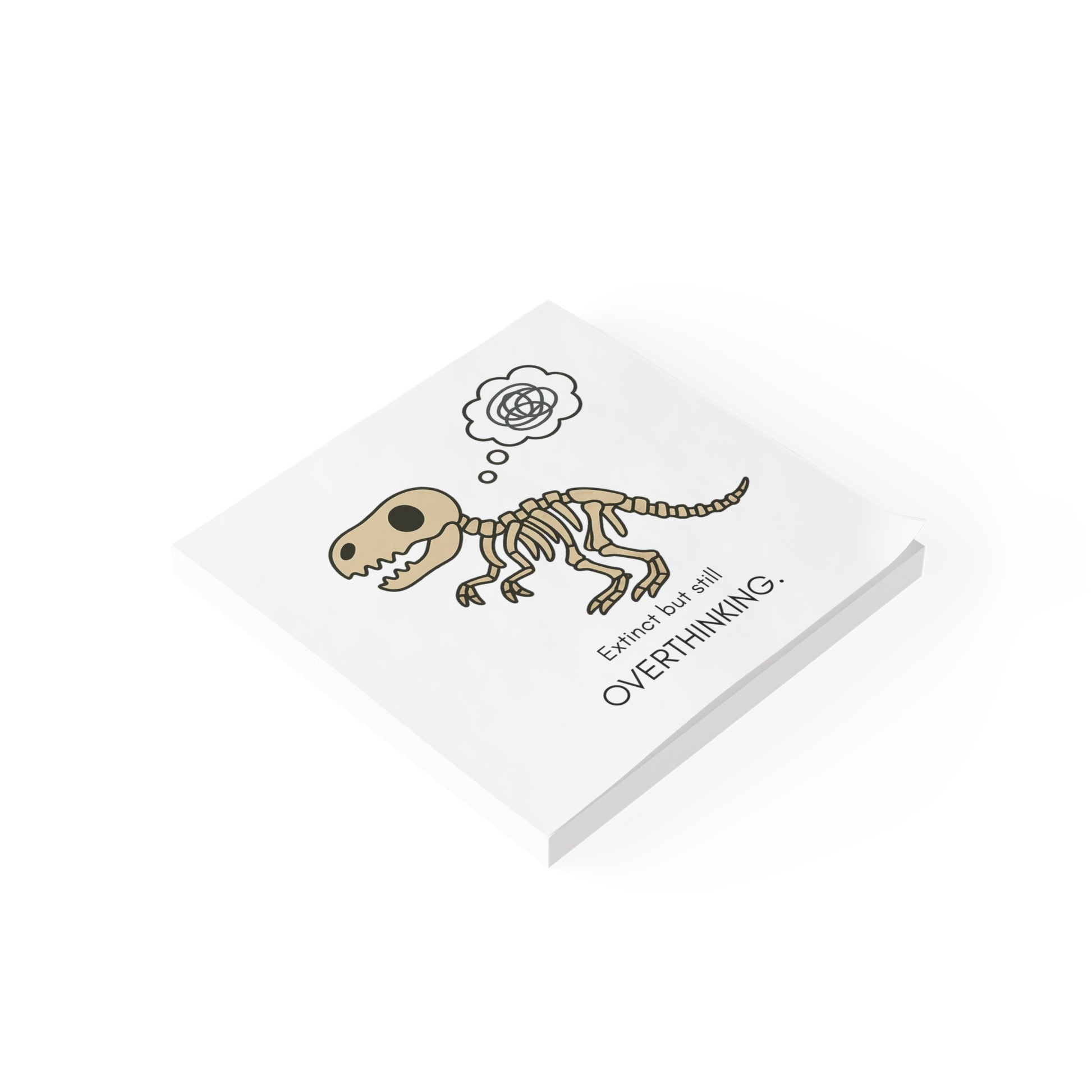 Dino-Themed Note Pads for Overthinkers, Cute Stationery for Kids and Adults, Fun Gifts, Office Supplies, Unique Journals